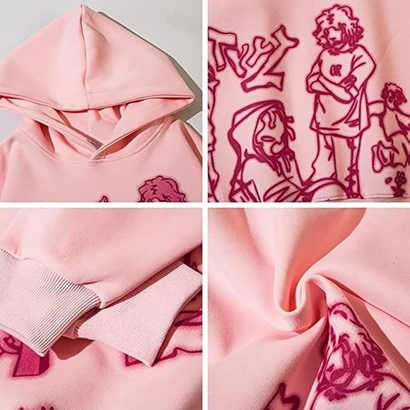 NWOT- Aelfric Eden Graphic Cartoon Character Print Hoodie- Streetwear Unisex - Picture 3 of 7